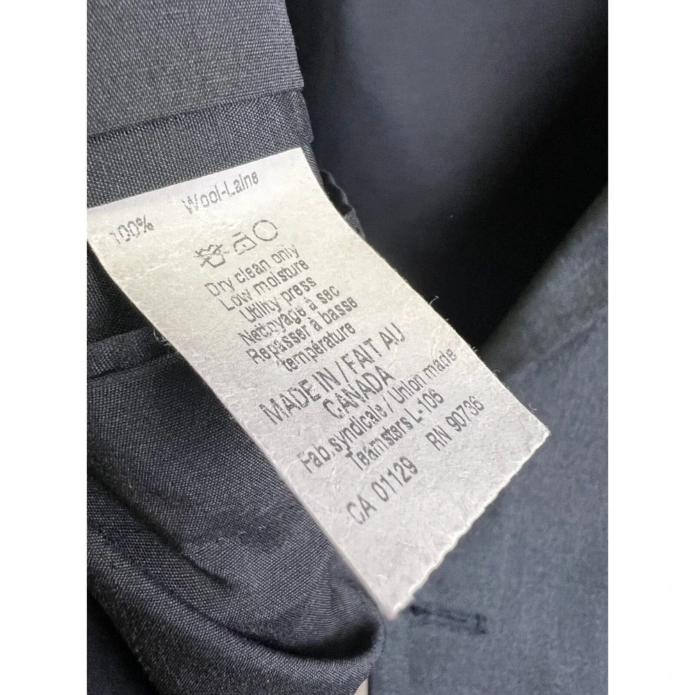Lauren Ralph Lauren Mens 50L Gray Wool Two Button Blazer Sport Coat Made Canada